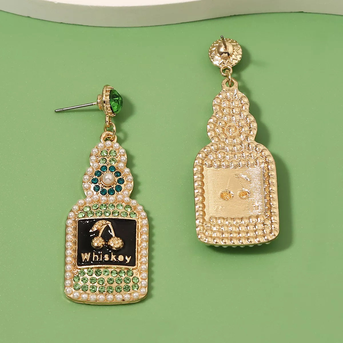 Whiskey Bottle Dangle Earrings OutfitFlow