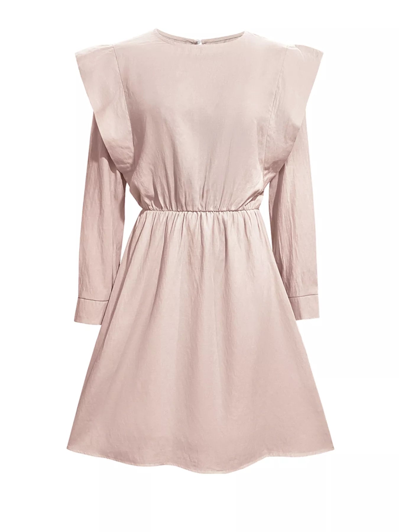 Ruffled Long Sleeve Mini Dress OutfitFlow