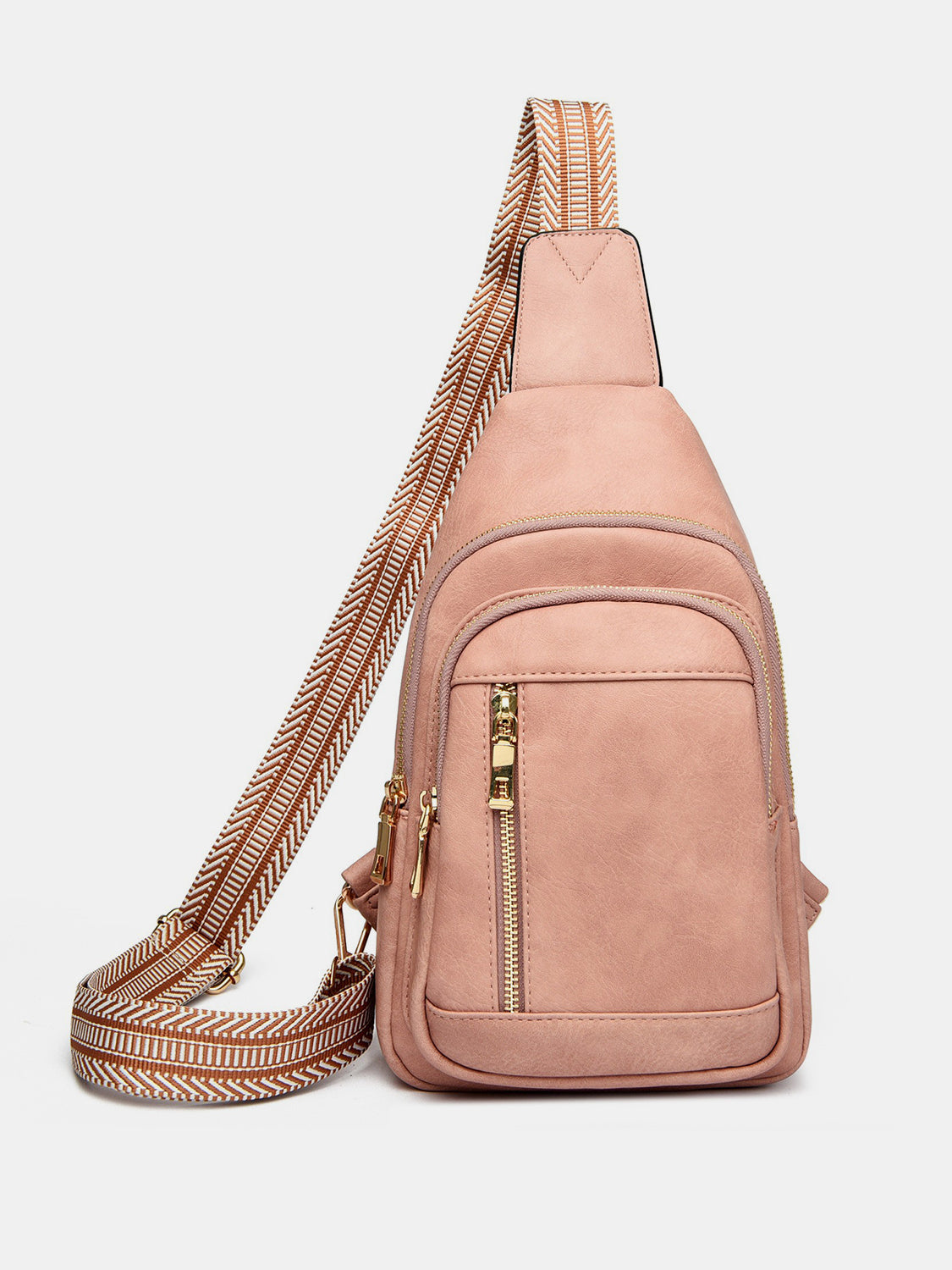 Outfit Flow - PU Leather Adjustable Strap Crossbody Bag