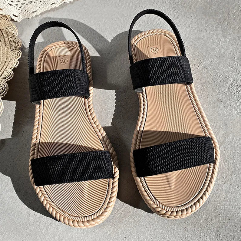 Open Toe Flats Sandals OutfitFlow