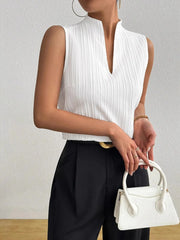 Textured Notched Tank OutfitFlow