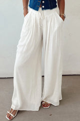 Flowy Wide Leg Pants with Drawstring Waist OutfitFlow