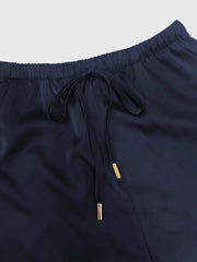 Round Neck Top and Pants Set OutfitFlow