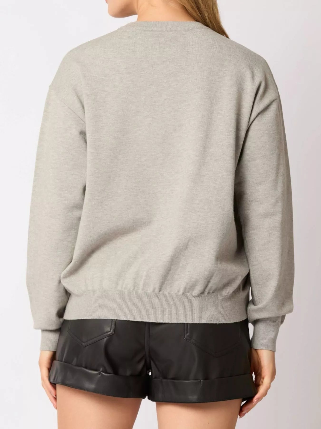 Sequined Nutcracker Long Sleeve Sweatshirt OutfitFlow