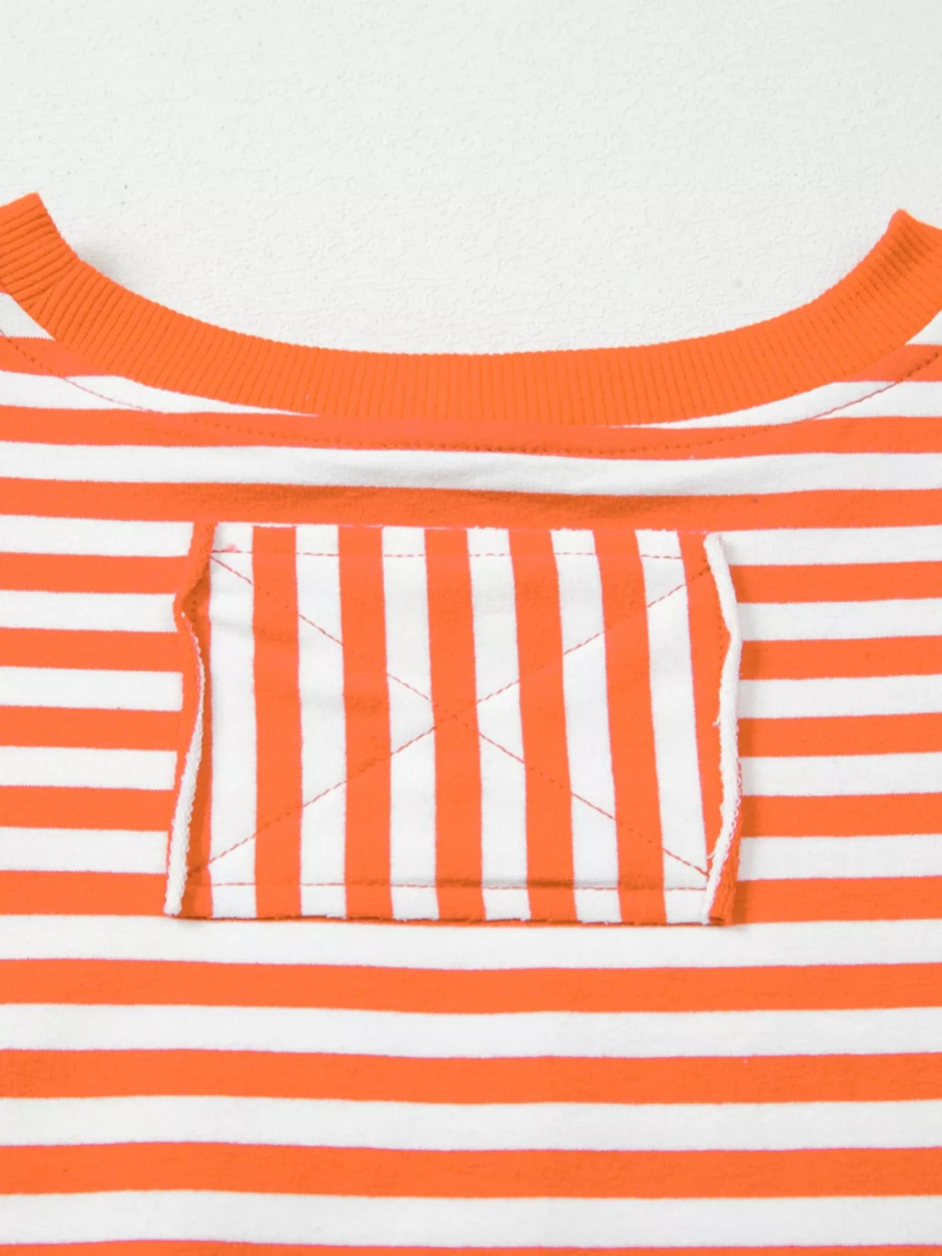 Striped Long Sleeve Casual Sweatshirt OutfitFlow