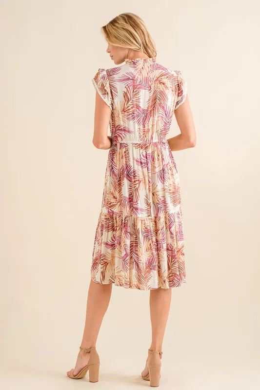 And The Why Boho Printed Tiered Dress OutfitFlow