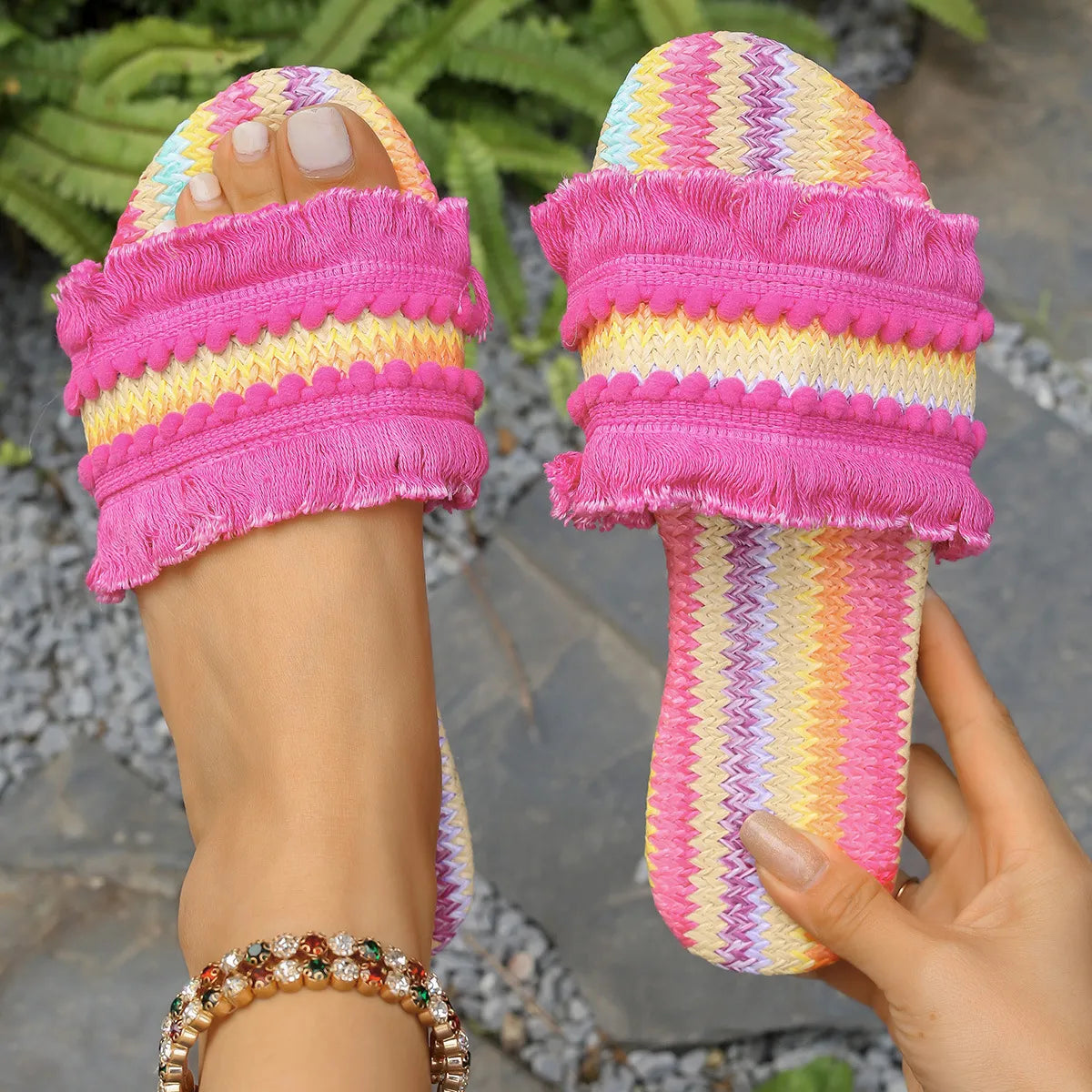 Open Toe Flats Sandals OutfitFlow