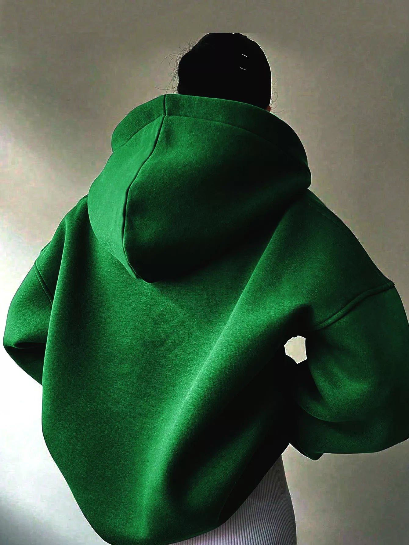 Dropped Shoulder Long Sleeve Sweatshirt OutfitFlow