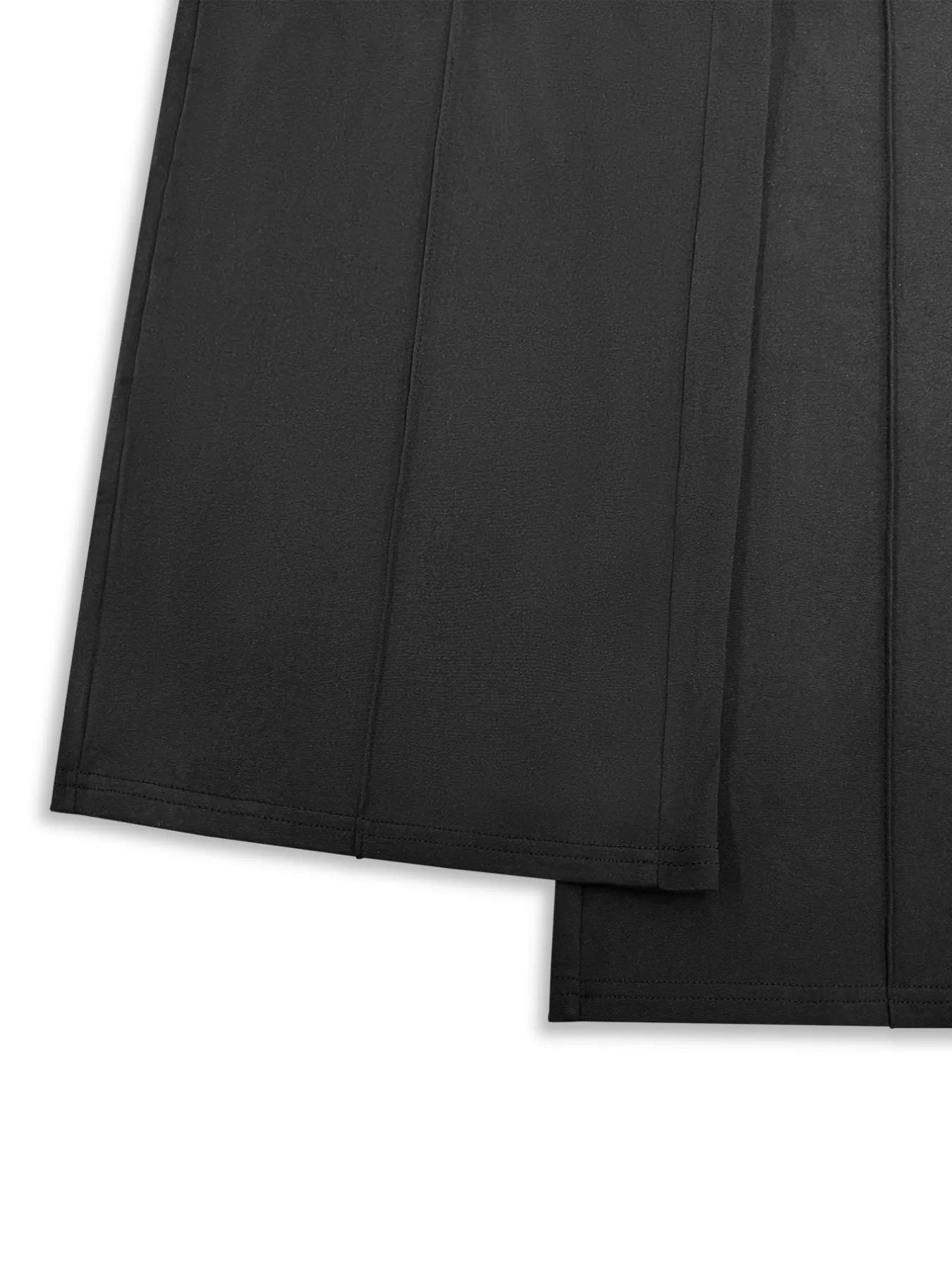 Solid Color Long Sleeve Top & Wide Leg Pants Set OutfitFlow