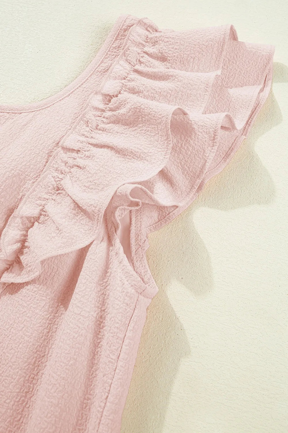 Ruffle Sleeve Bow Back Mini Dress OutfitFlow