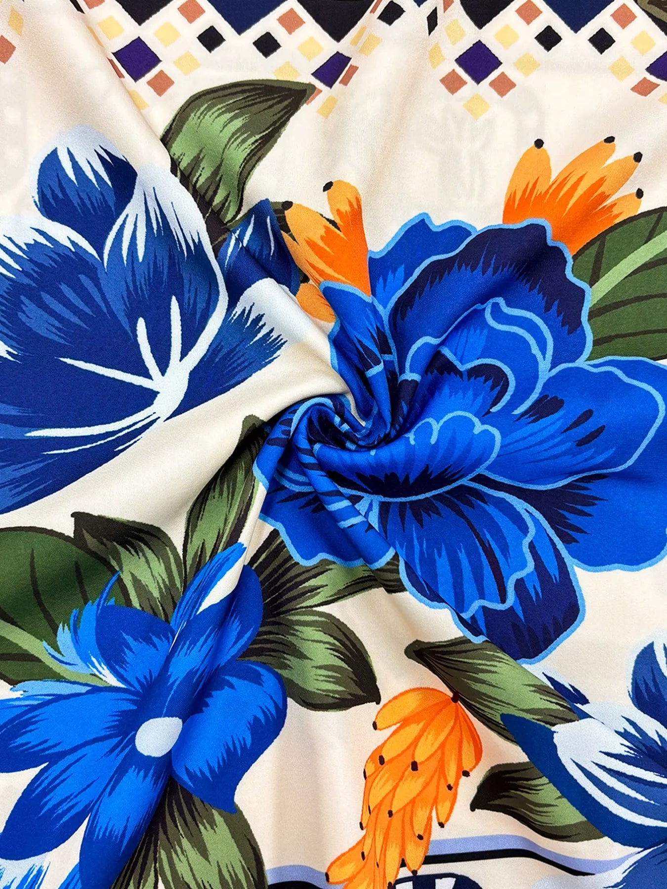 Plus Size Floral Print Spaghetti Strap Maxi Dress Trendsi