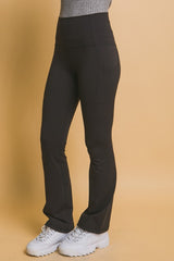 Outfit Flow - Love Tree High Waist Flare Active Leggings with Side Pockets