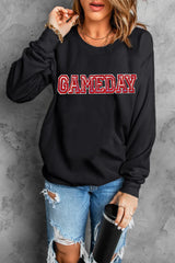 Outfit Flow - GAME DAY Round Neck Long Sleeve Sweatshirt