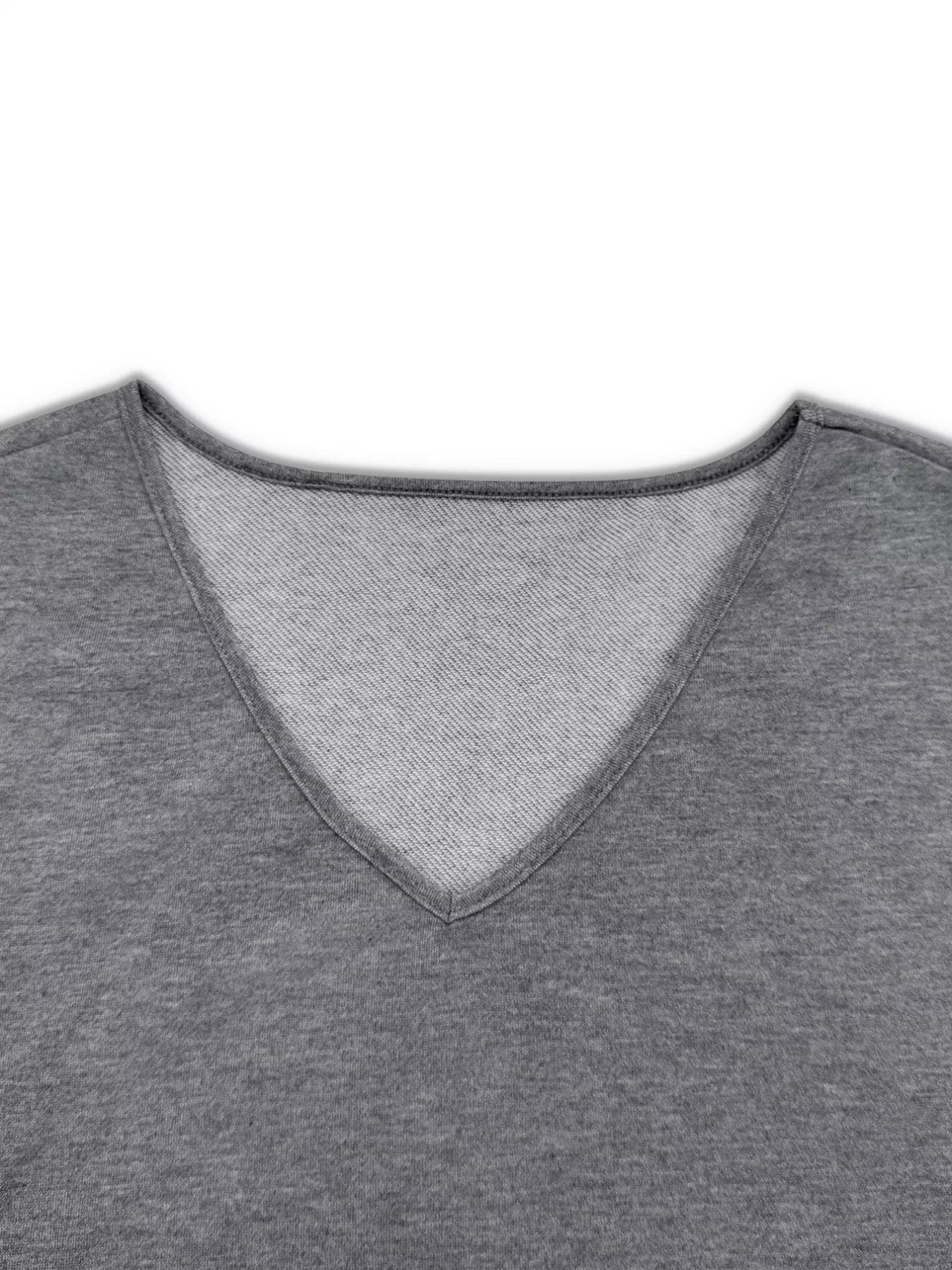 Plus Size Relaxed Fit V-Neck Top and Pants Set OutfitFlow