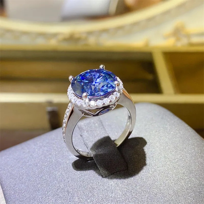 5 Carat Moissanite 925 Sterling Silver Ring OutfitFlow
