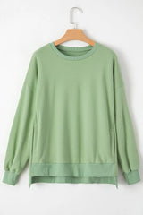 Outfit Flow - Round Neck Long Sleeve Sweatshirt