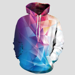 Outfit Flow - Full Size Geometric Drawstring Hoodie with Pockets