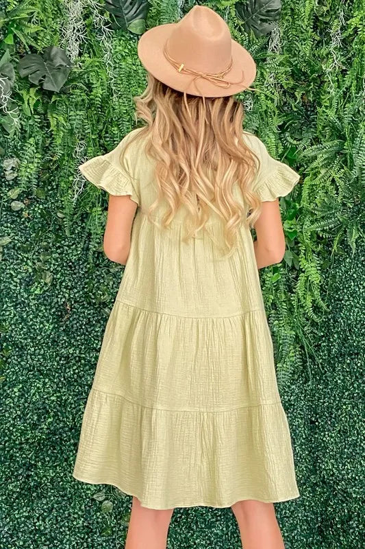 And The Why Cotton Gauze Baby Doll Casual Dress OutfitFlow