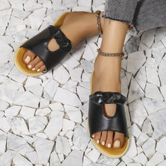 Casual Open Toe Cutout Detail Sandals OutfitFlow