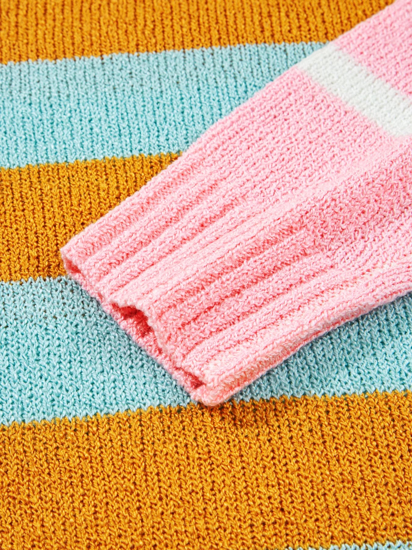 Color Block Striped Sweater OutfitFlow