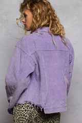 POL Button Down Corduroy Trucker Jacket OutfitFlow