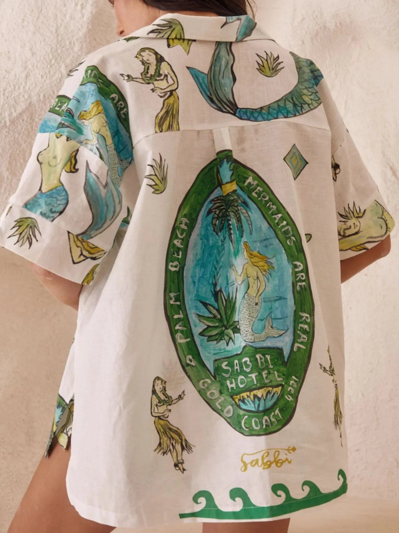 Printed Button Up Shirt and Shorts Set OutfitFlow