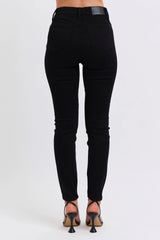 Judy Blue Plus Size HW Faux Leather Skinny Pants OutfitFlow