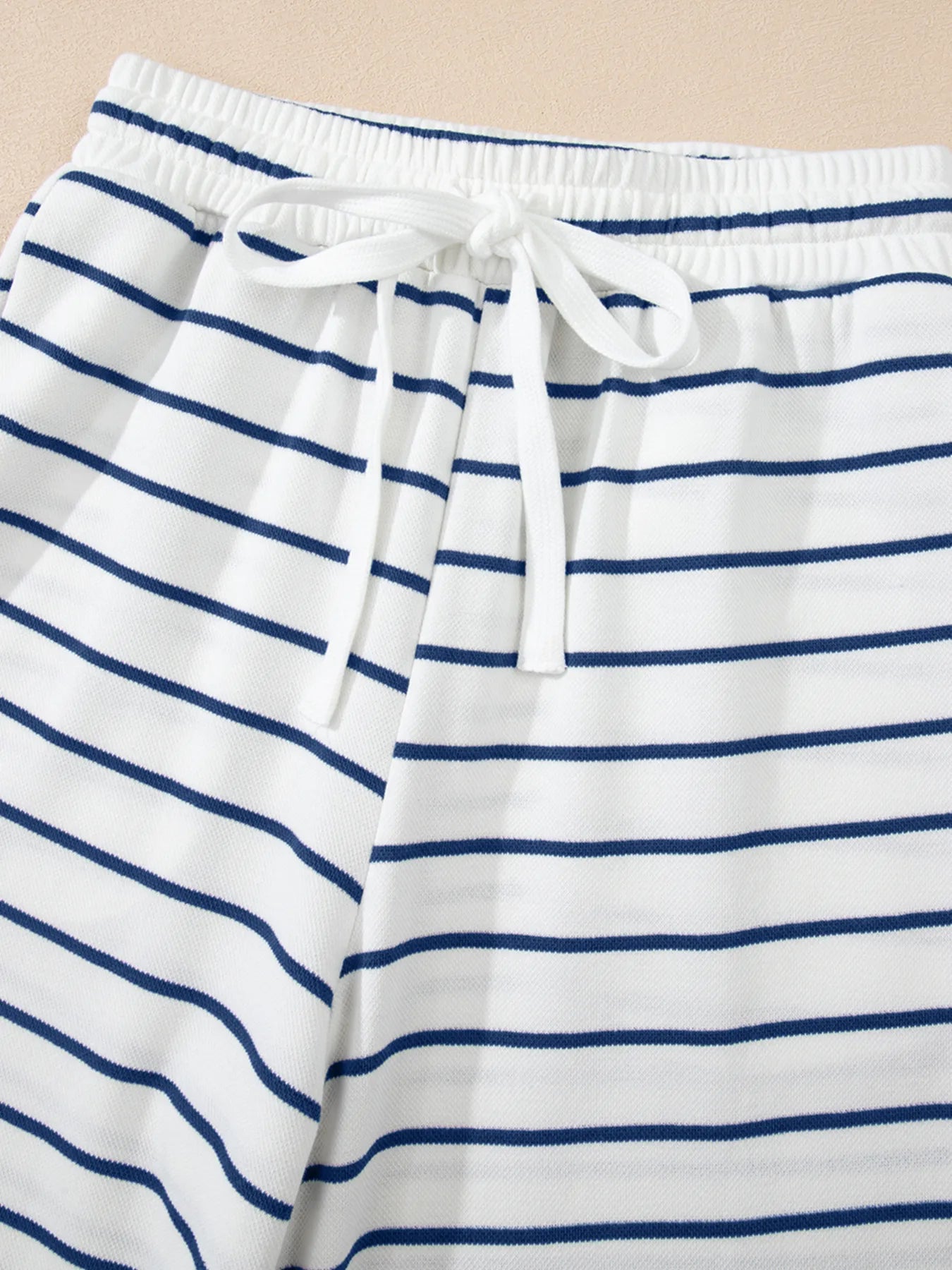 Casual Striped Tank and Wide Leg Pants 2pcs Set OutfitFlow