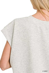 Zenana Scuba Short Sleeve Sweatshirts OutfitFlow