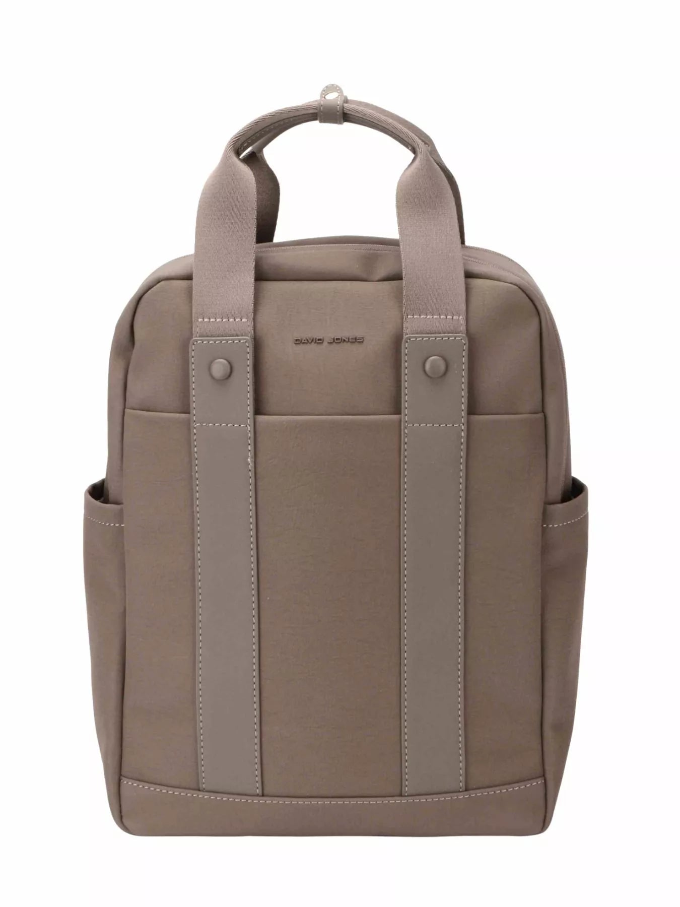 David Jones Canvas Backpack Bag with Dual Handle FUNGI One Size Trendsi