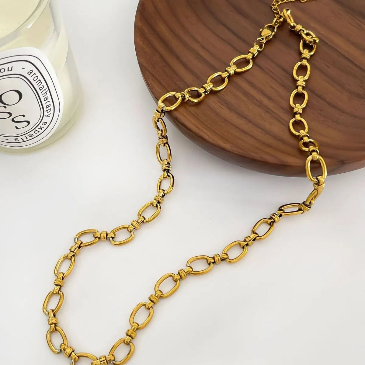 2-Piece 18K Gold-Plated Pepper Pendant Necklace OutfitFlow