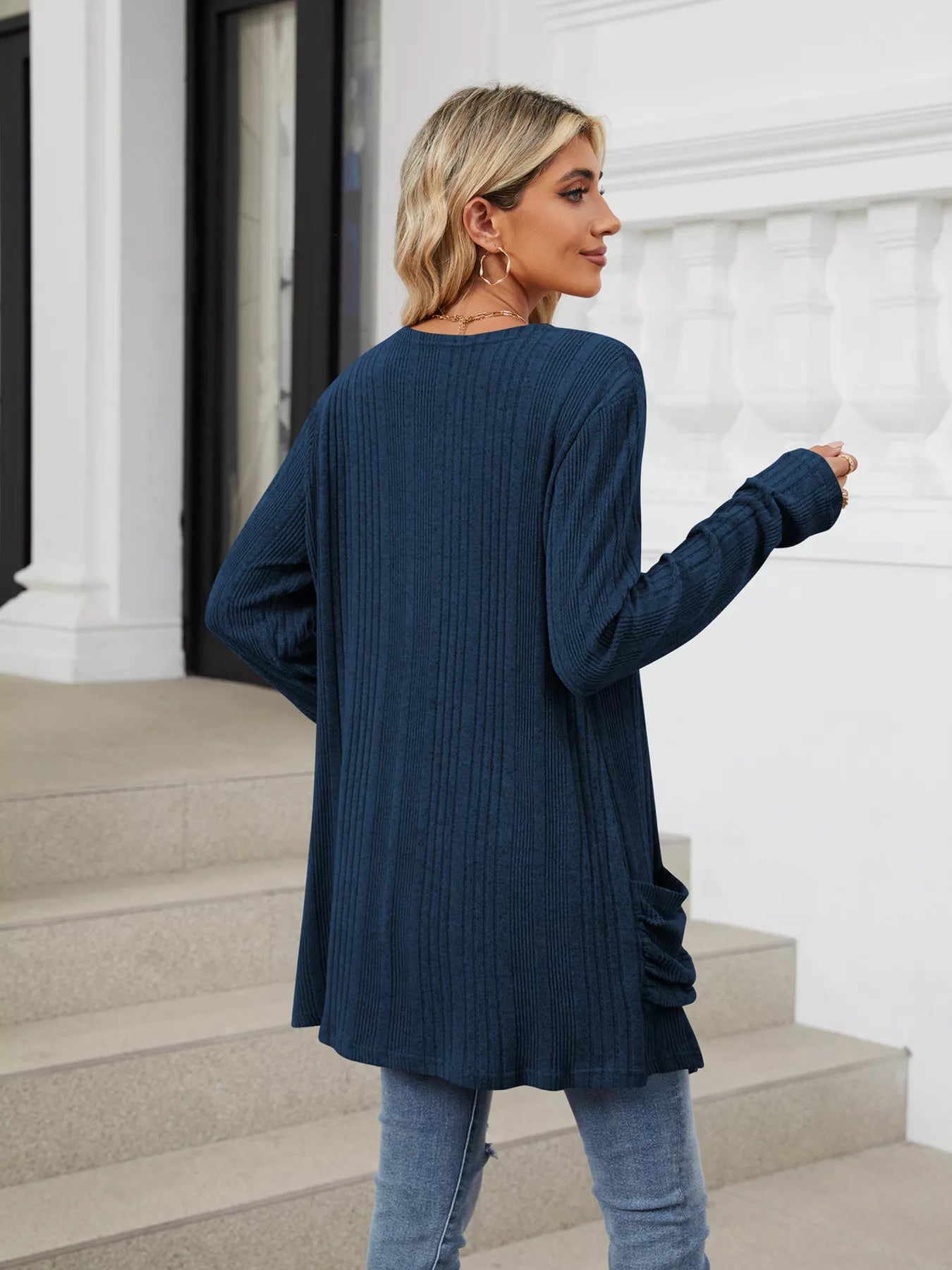 Open Front Long Cardigan OutfitFlow