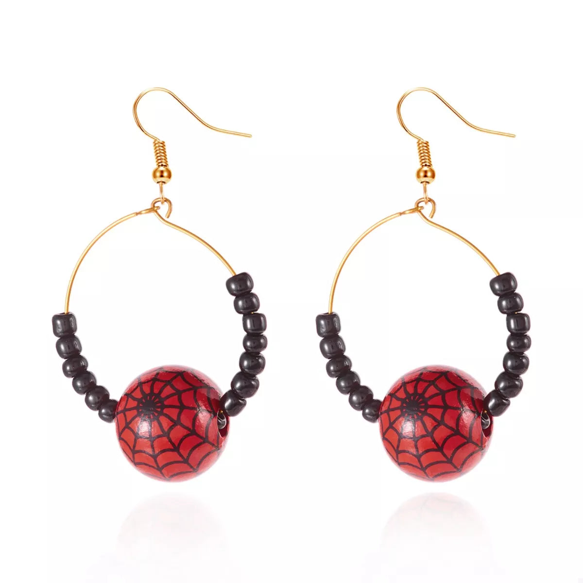 18K Gold-Plated Halloween Bead Earrings OutfitFlow