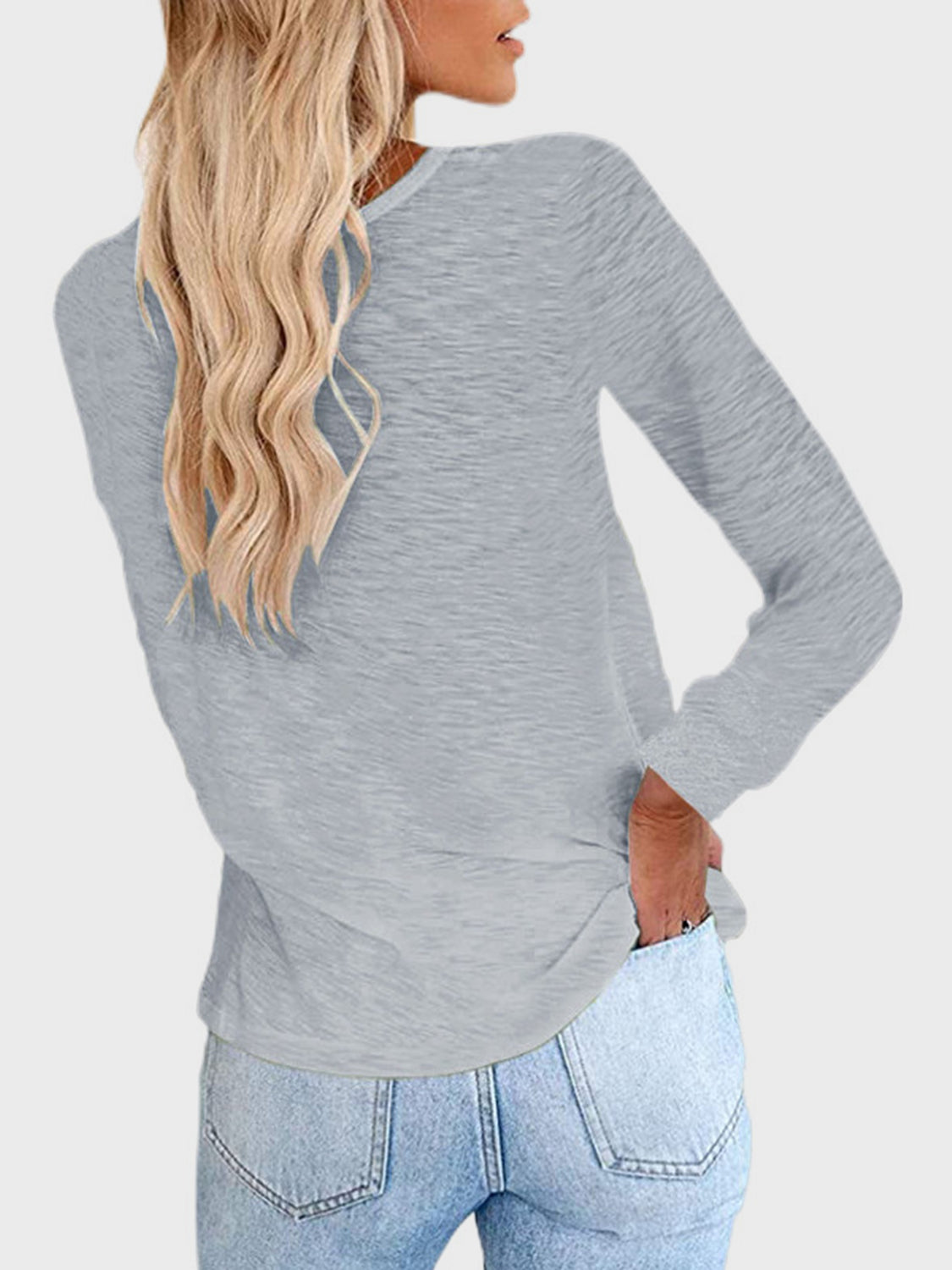 Outfit Flow - Full Size Round Neck Long Sleeve T-Shirt