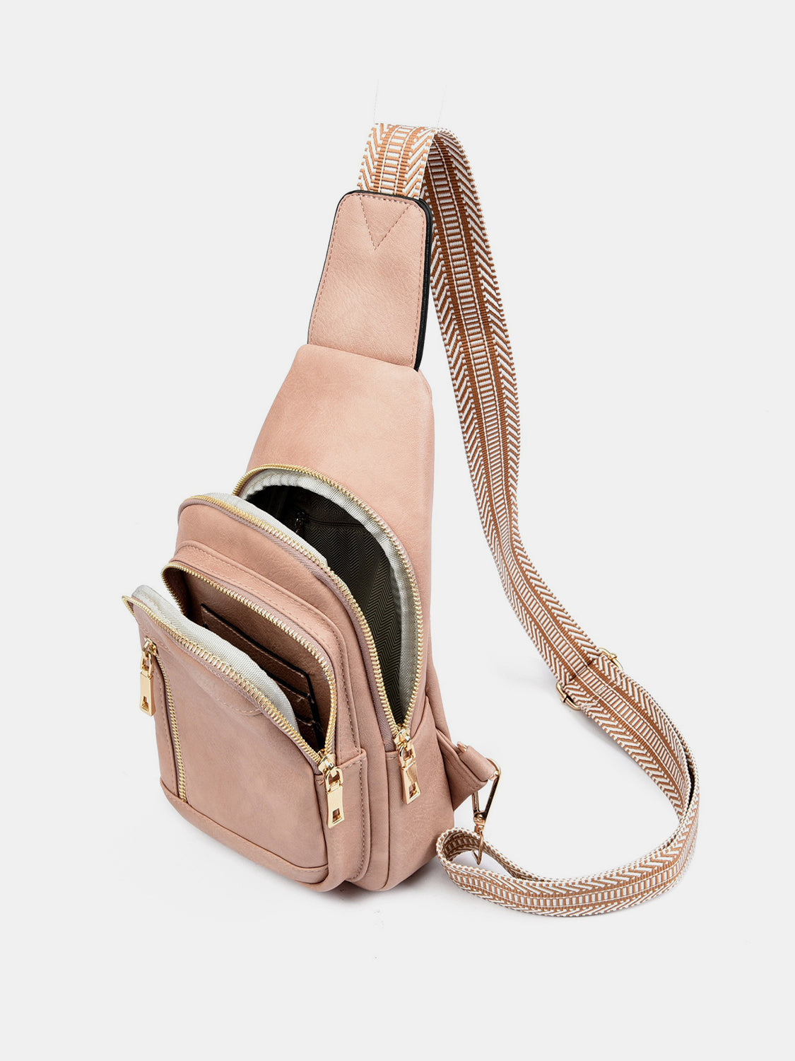 Outfit Flow - PU Leather Adjustable Strap Crossbody Bag