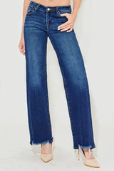 RISEN Full Size Low Rise Wide Leg Jeans Plus Size OutfitFlow