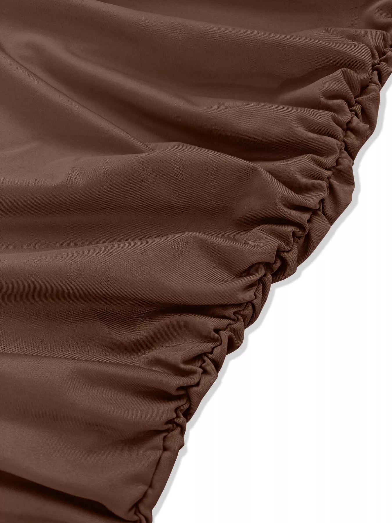 Draped V-Neck Long Sleeve Bodycon Mini Dress OutfitFlow