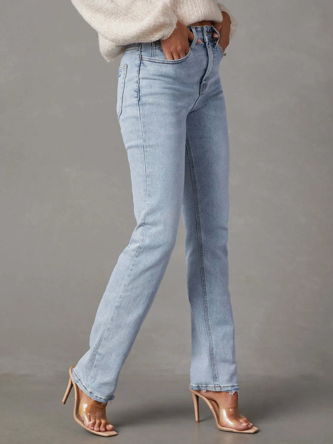 High Rise Jeans with Pockets OutfitFlow