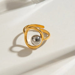 Two-Tone Orbital Bead Ring OutfitFlow