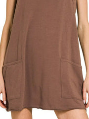 Zenana Cami Mini Dress with Built-in Romper Liner Trendsi