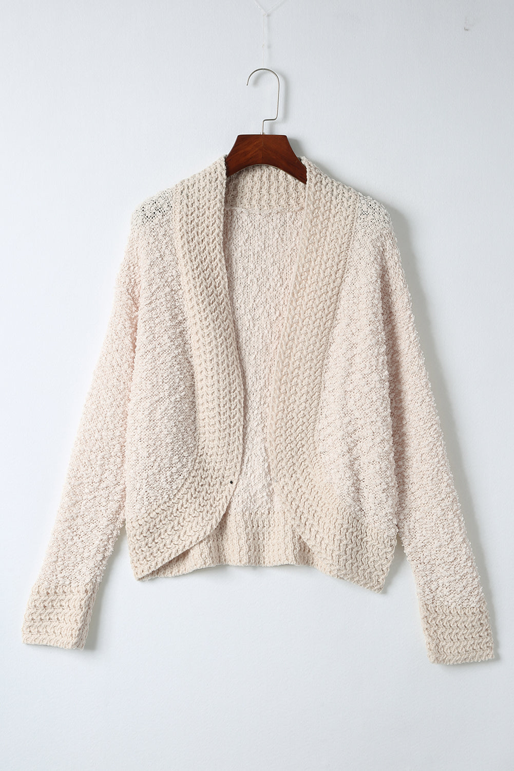 Outfit Flow - Solid Color Open Front Cardigan