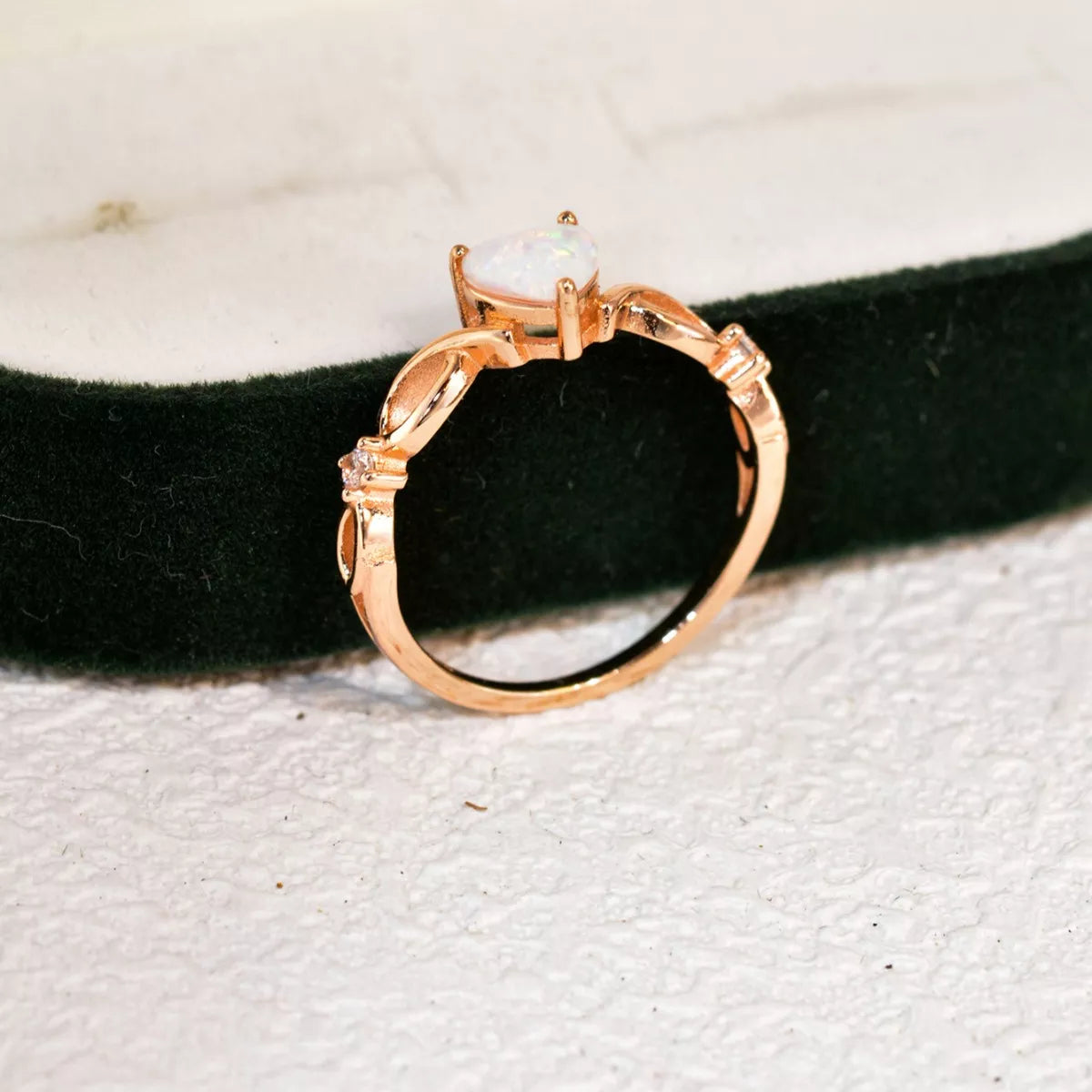 925 Sterling Silver Zircon Heart Ring OutfitFlow