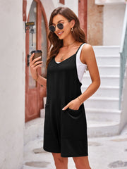 Outfit Flow - Lovelet Spaghetti Strap Romper with Pockets