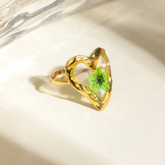 Stainless Steel Eternal Flower Ring OutfitFlow