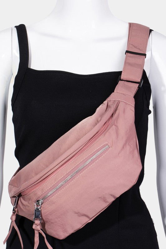 Outfit Flow - Fame Multi Pocket Nylon Crossbody Bag