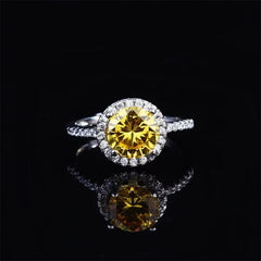 1 Carat Moissanite 925 Sterling Silver Ring OutfitFlow