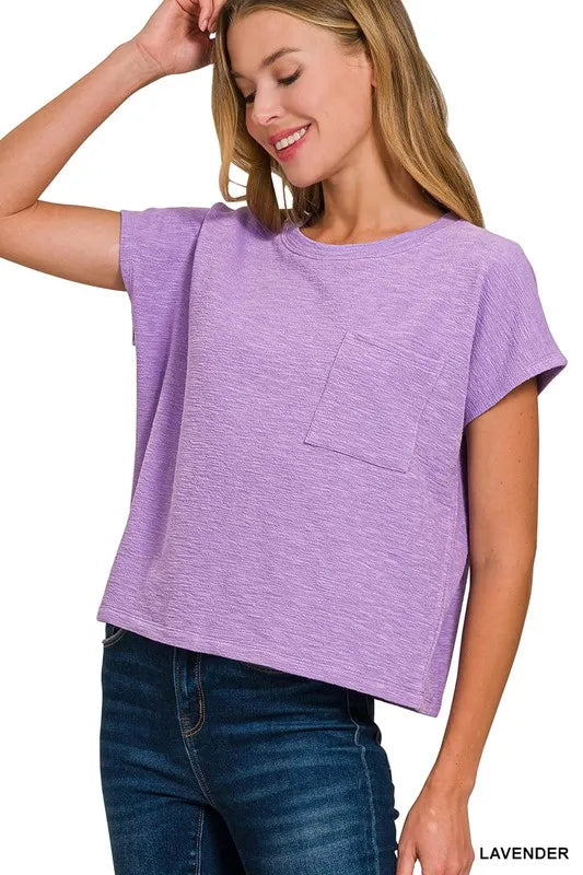Zenana Round Neck Short Sleeve T-Shirt OutfitFlow