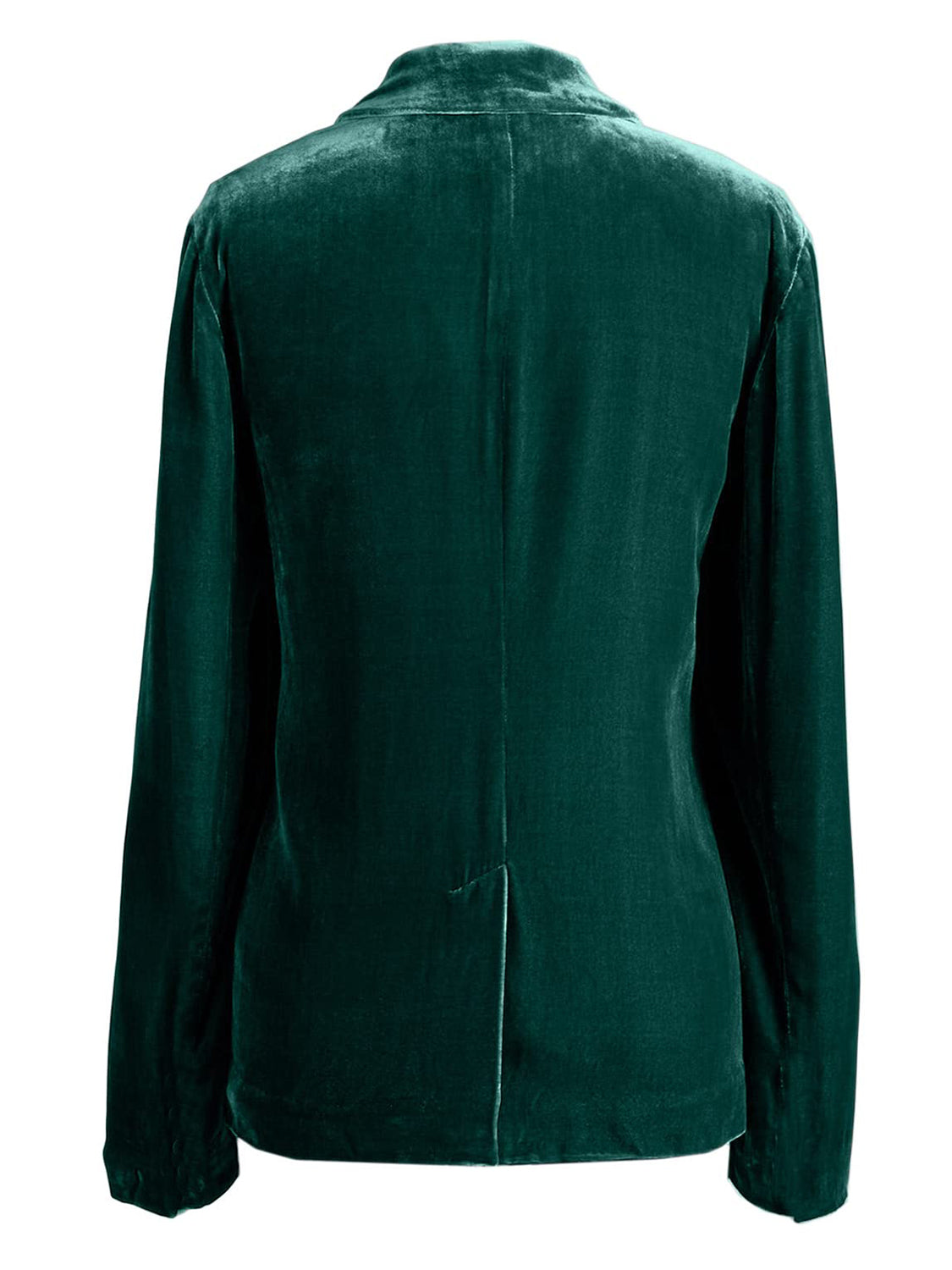 Pocketed Button Up Lapel Collar Blazer OutfitFlow