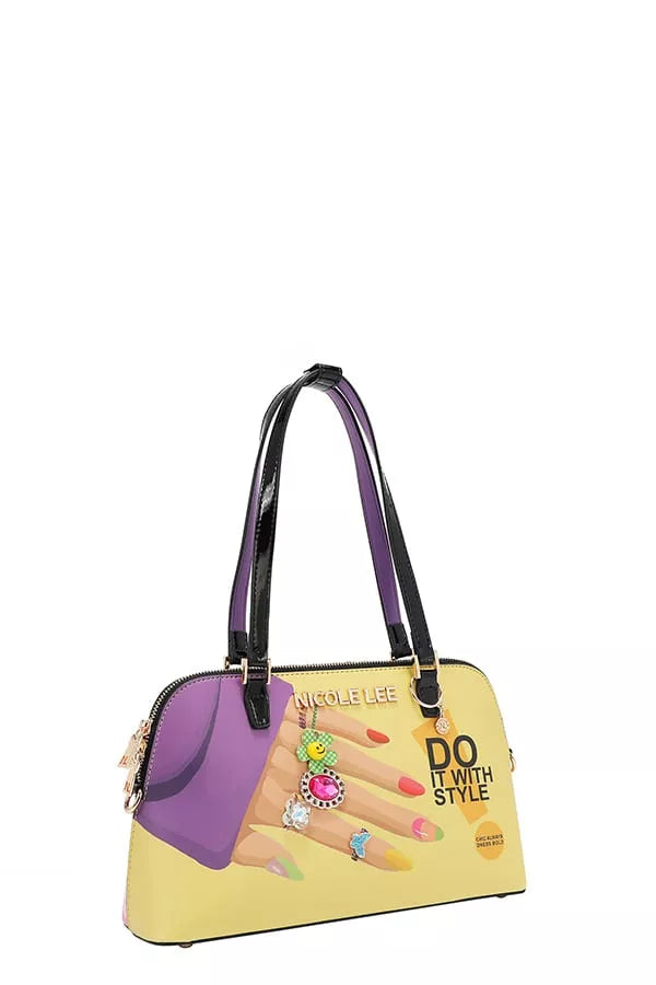 Nicole Lee USA Nail Polish Dome Shoulder Bag Trendsi