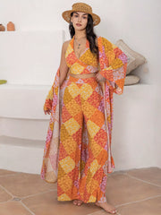 Open Front Long Sleeve Cover Up OutfitFlow